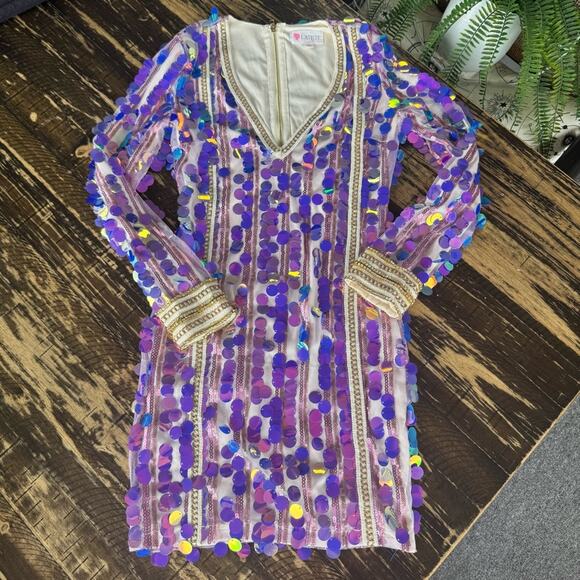 L'ATISTE Other - L’ATISTE - Purple Sequin & Gold Dress - SMALL